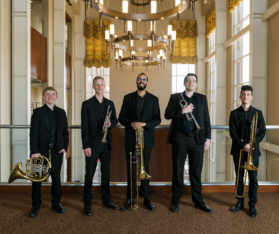 The Classen Brass Quintet at Wanda Bass School of Music - PC: AJ Stegall